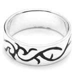 Tribal with Enamel Design 925 Sterling Silver Ring Philippines | Silverworks