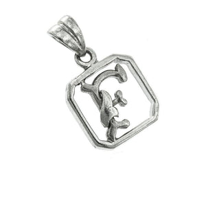 
                
                    Load image into Gallery viewer, Scripted Capital F 925 Sterling Silver Pendant Philippines | Silverworks
                
            