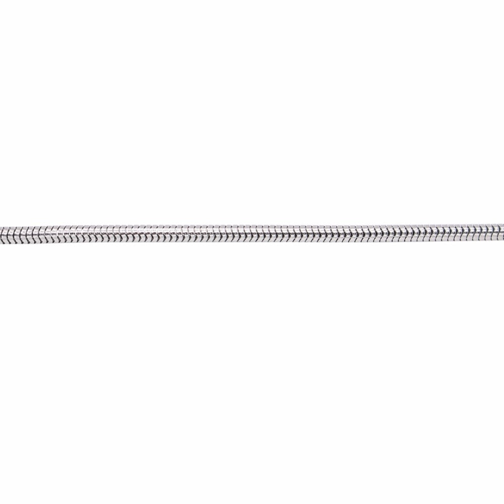 Roscoe Round Snake Stainless Steel Chain Bracelet | SilverWorks