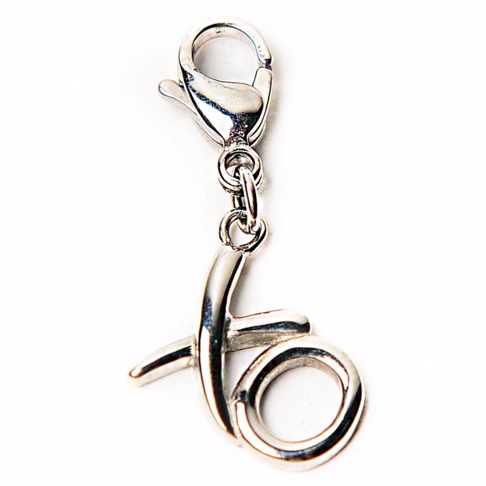 XO Charm with Lobster Lock Stainless Steel Hypoallergenic Philippines | Silverworks