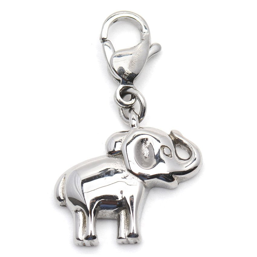 Polished Elephant Stainless Steel Hypoallergenic Charm Philippines | Silverworks