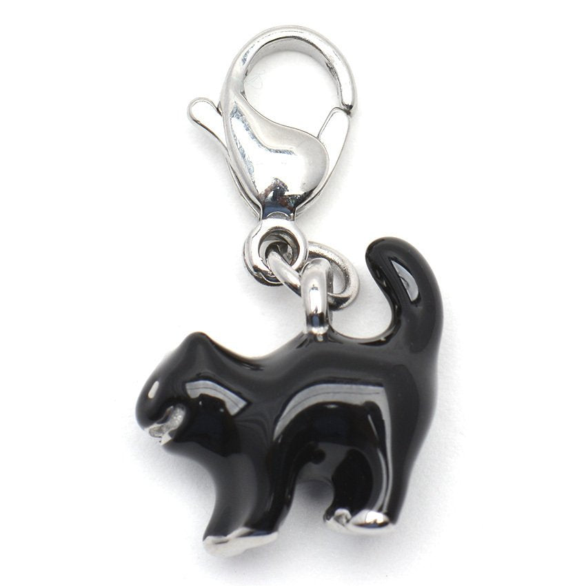 Black Cat Stainless Steel Hypoallergenic Charms for Bracelet Philippines | Silverworks