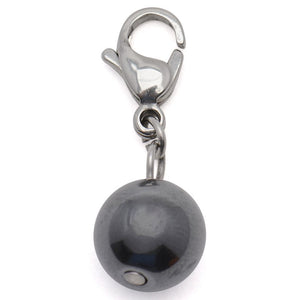 Black Pearl Beads Stainless Steel Hypoallergenic Charms for Bracelet Philippines | Silverworks