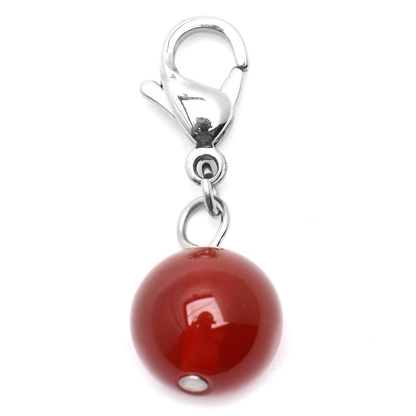 Red Pearl Beads Stainless Steel Hypoallergenic Charm Philippines | Silverworks