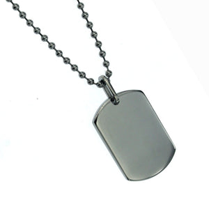 Plain dog discount tag necklaces
