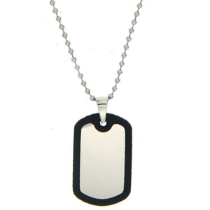 X1868 Dogtag 22 925 Sterling Silver Necklace Philippines | Silverworks