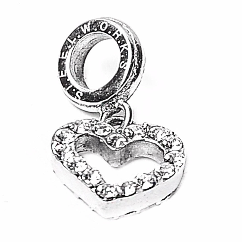 Open Heart Stainless Steel Hypoallergenic Charm Philippines | Silverworks