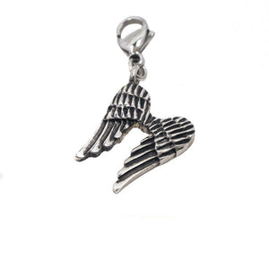 
                
                    Load image into Gallery viewer, Oxidized Angel Wings Stainless Steel Hypoallergenic Charm Philippines | Silverworks
                
            