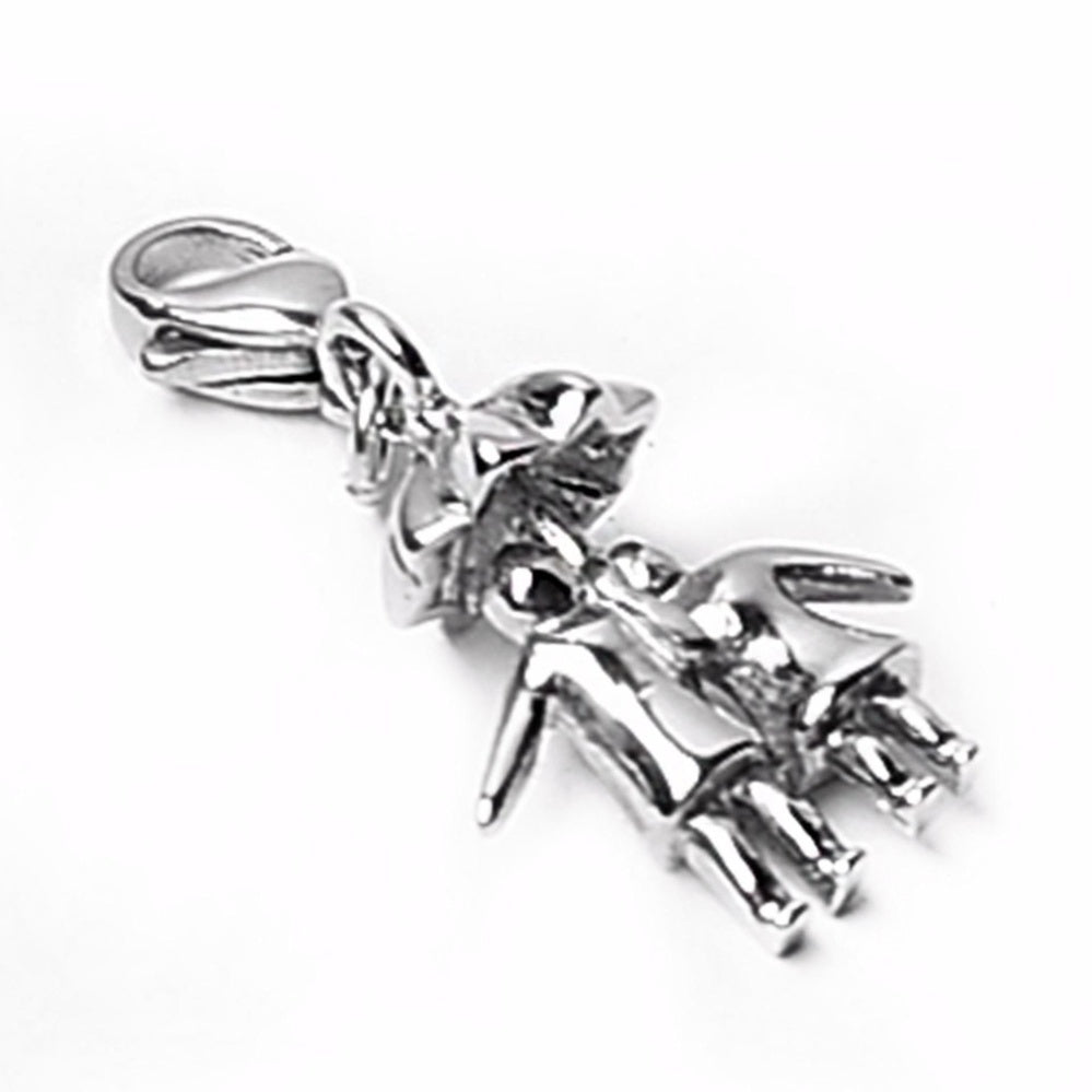 Lyle Lovers under Umbrella Stainless Steel Charm | SilverWorks