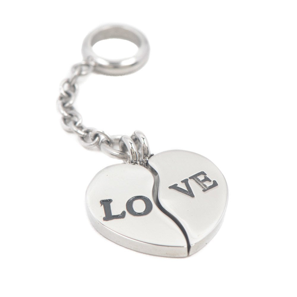 Couple Puzzle Heart Stainless Steel Hypoallergenic Charm Bracelet Philippines | Silverworks