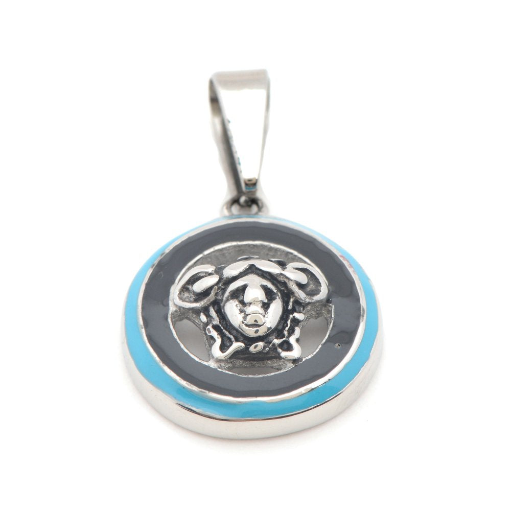 Embossed Face Stainless Steel Round Tag | SilverWorks