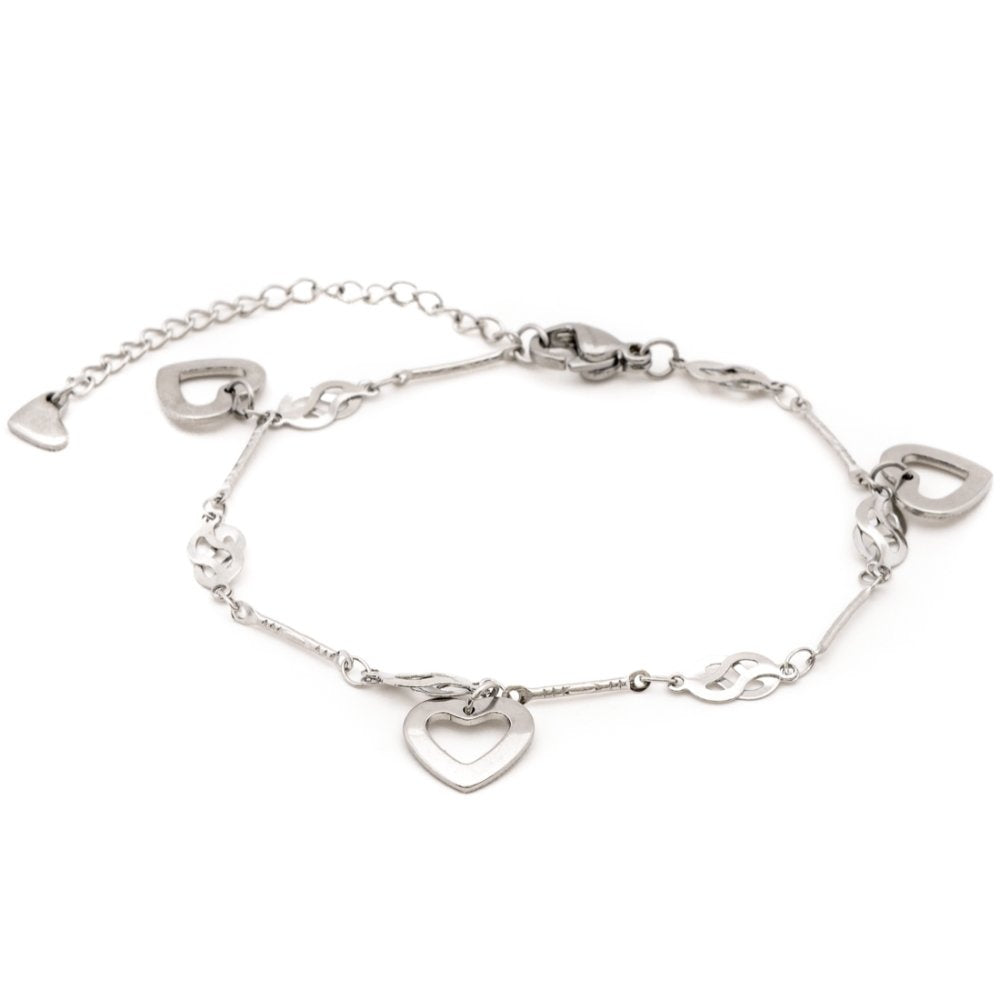 Heart Stainless Steel Hypoallergenic Bracelet Philippines | Silverworks