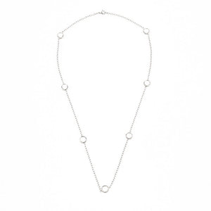 
                
                    Load image into Gallery viewer, Zirconia in Rolo Chain Stainless Steel Hypoallergenic Necklace Philippines | Silverworks
                
            