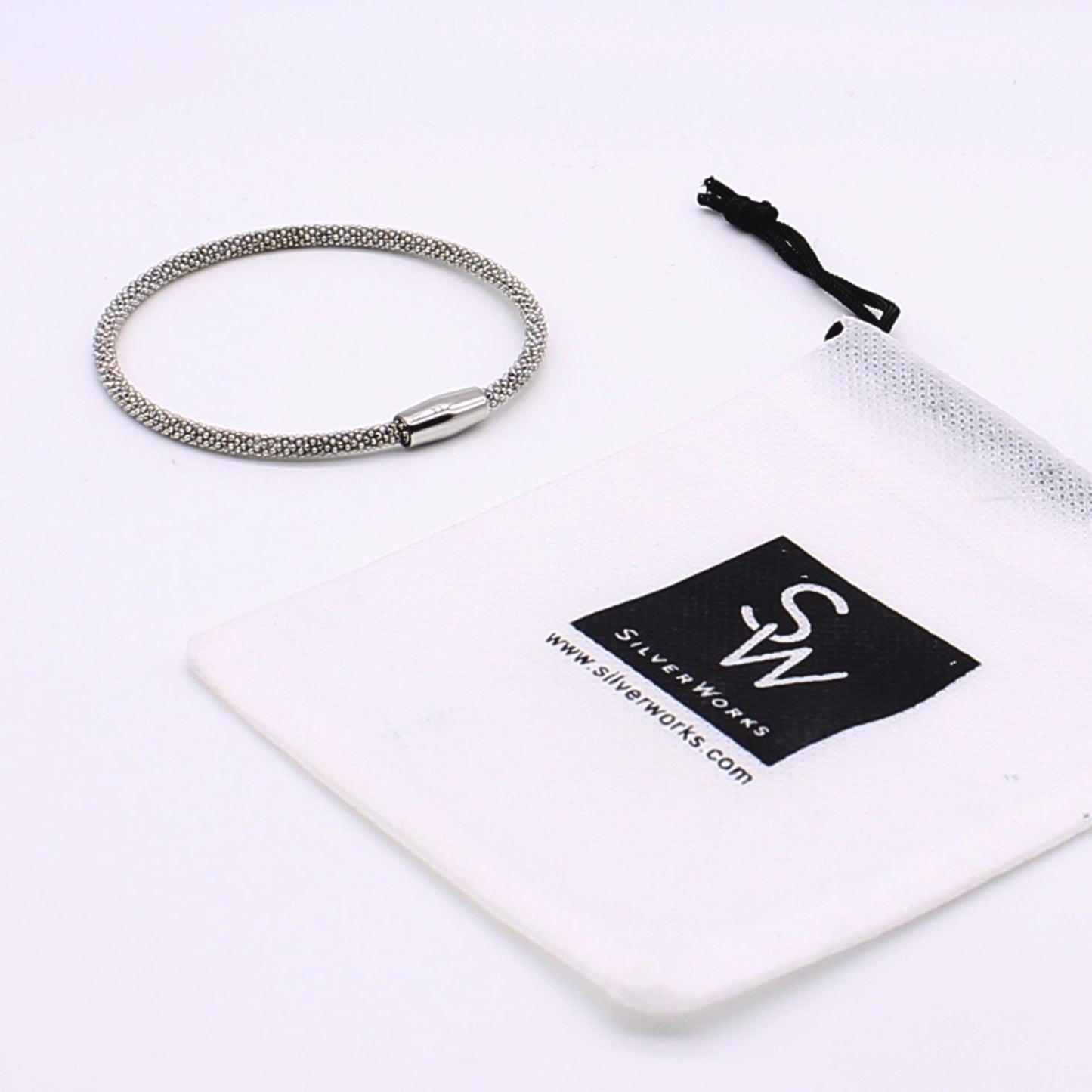 Monty Magnetic Clasp Stainless Steel Bangle Bracelet| SilverWorks