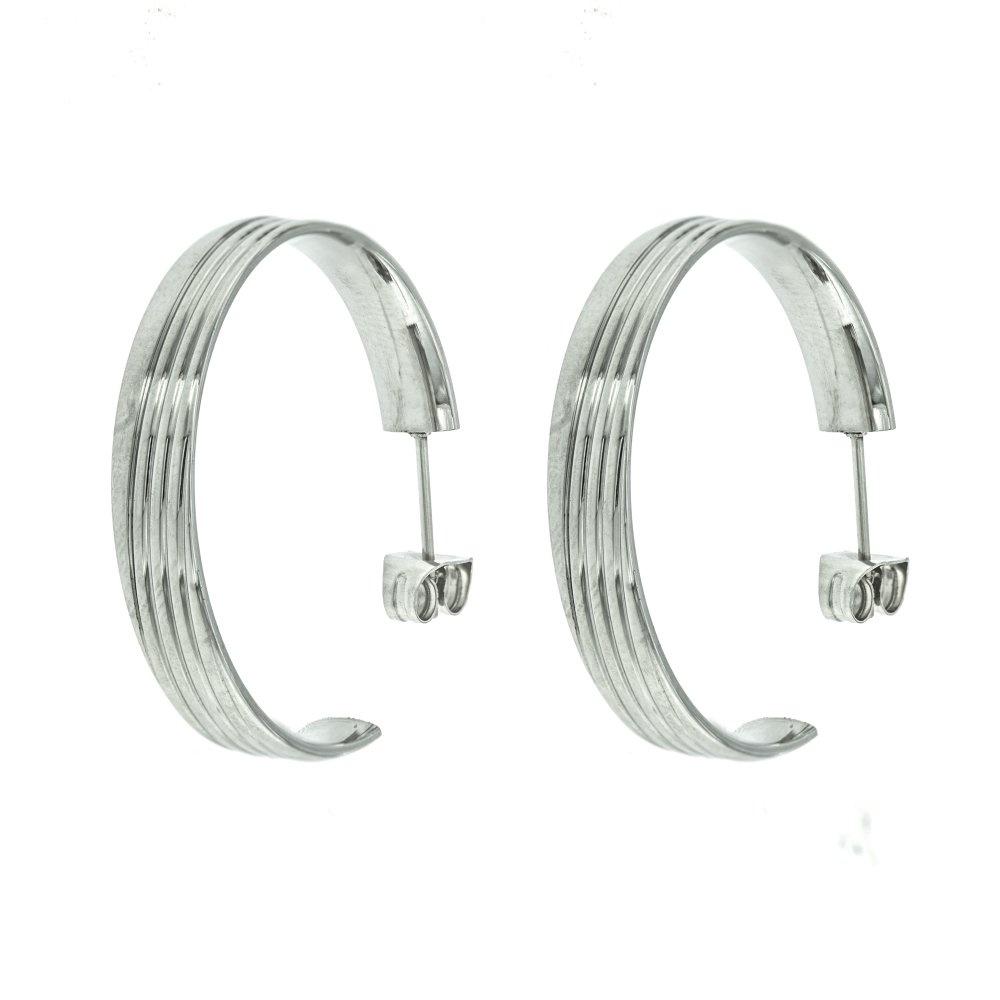 Alisa 925 Sterling Silver Hoop Earrings | Silverworks