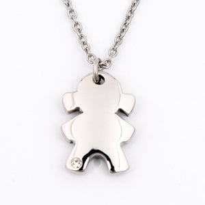 Girl Figure Stainless Steel Hypoallergenic Necklace Philippines | Silverworks