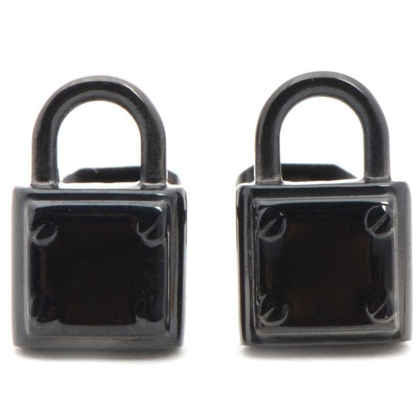 Peter Padlock Stainless Steel Stud Earrings | SilverWorks