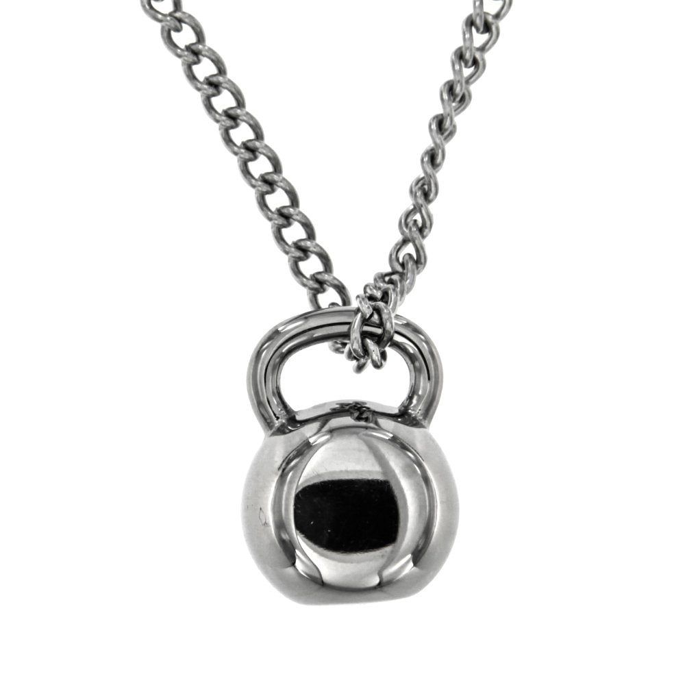 Orie Kettlebell Stainless Steel Pendant Necklace | Silverworks