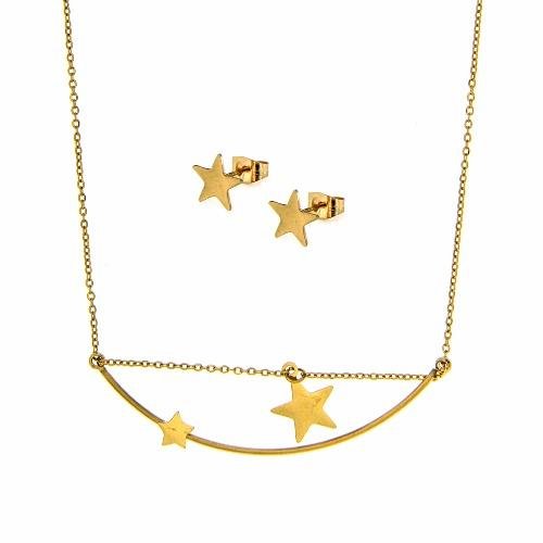 Star Earrings and Necklace Set