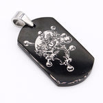 Black Dogtag with Design
