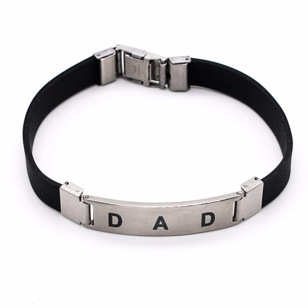 
                
                    Load image into Gallery viewer, Dad ID Stainless Steel Hypoallergenic Bracelet Philippines | Silverworks
                
            