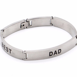 Best Dad Ever ID Stainless Steel Hypoallergenic Bracelet Philippines | Silverworks