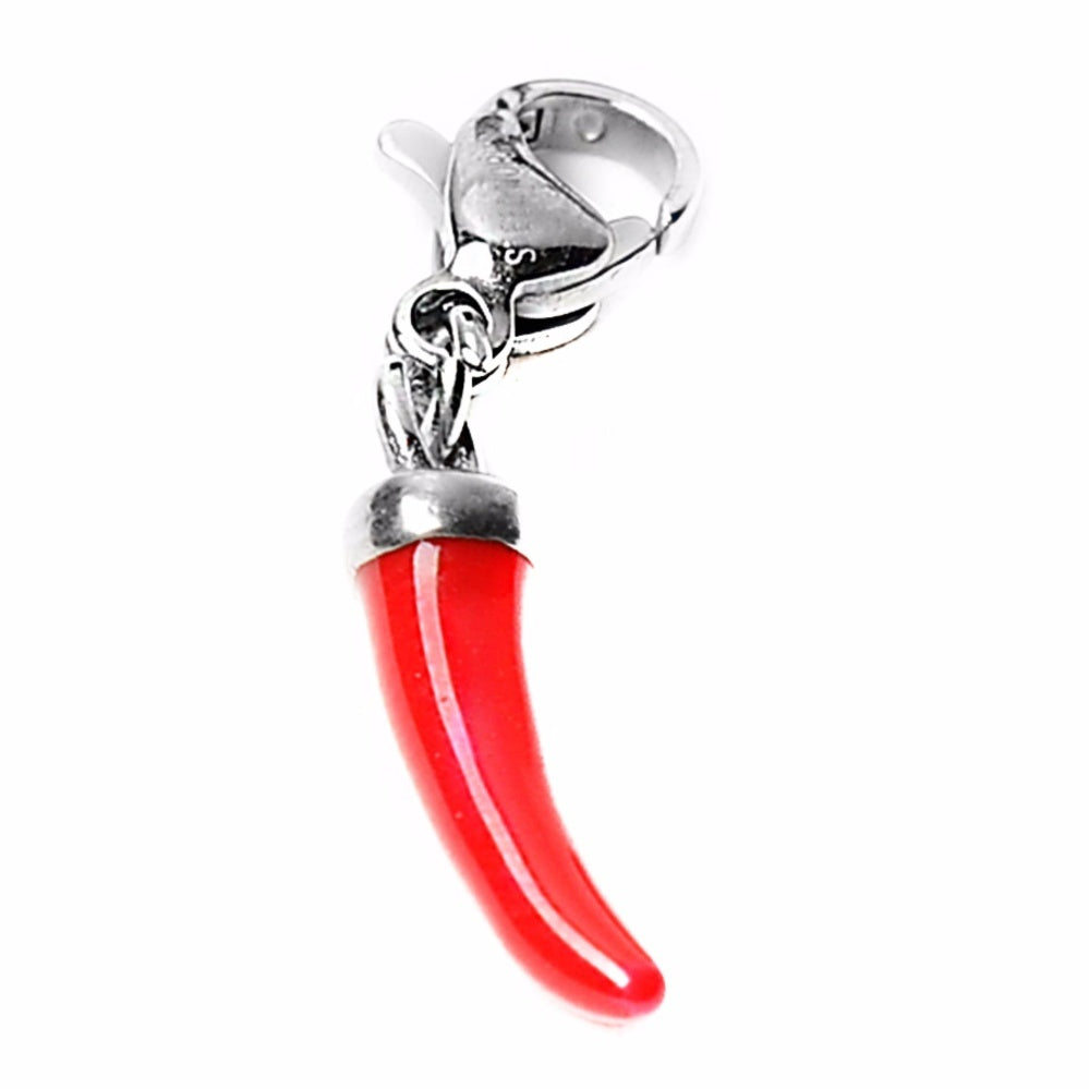 Ryker Red Chili Stainless Steel Charm | SilverWorks