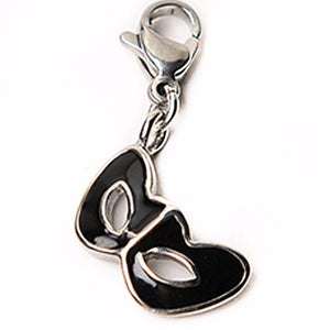Black Eye Mask Stainless Steel Hypoallergenic Charms for Bracelet Philippines | Silverworks
