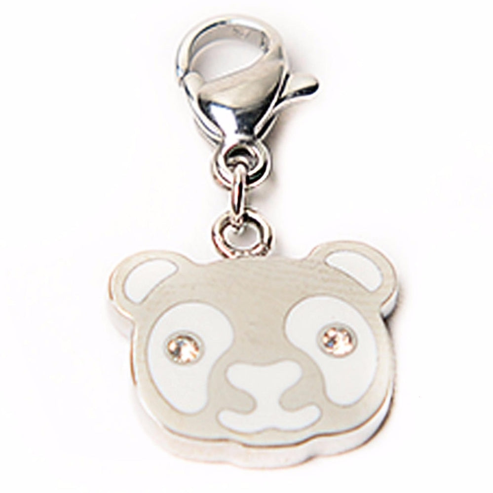 Prim Panda Head Stainless Steel Charm | SilverWorks