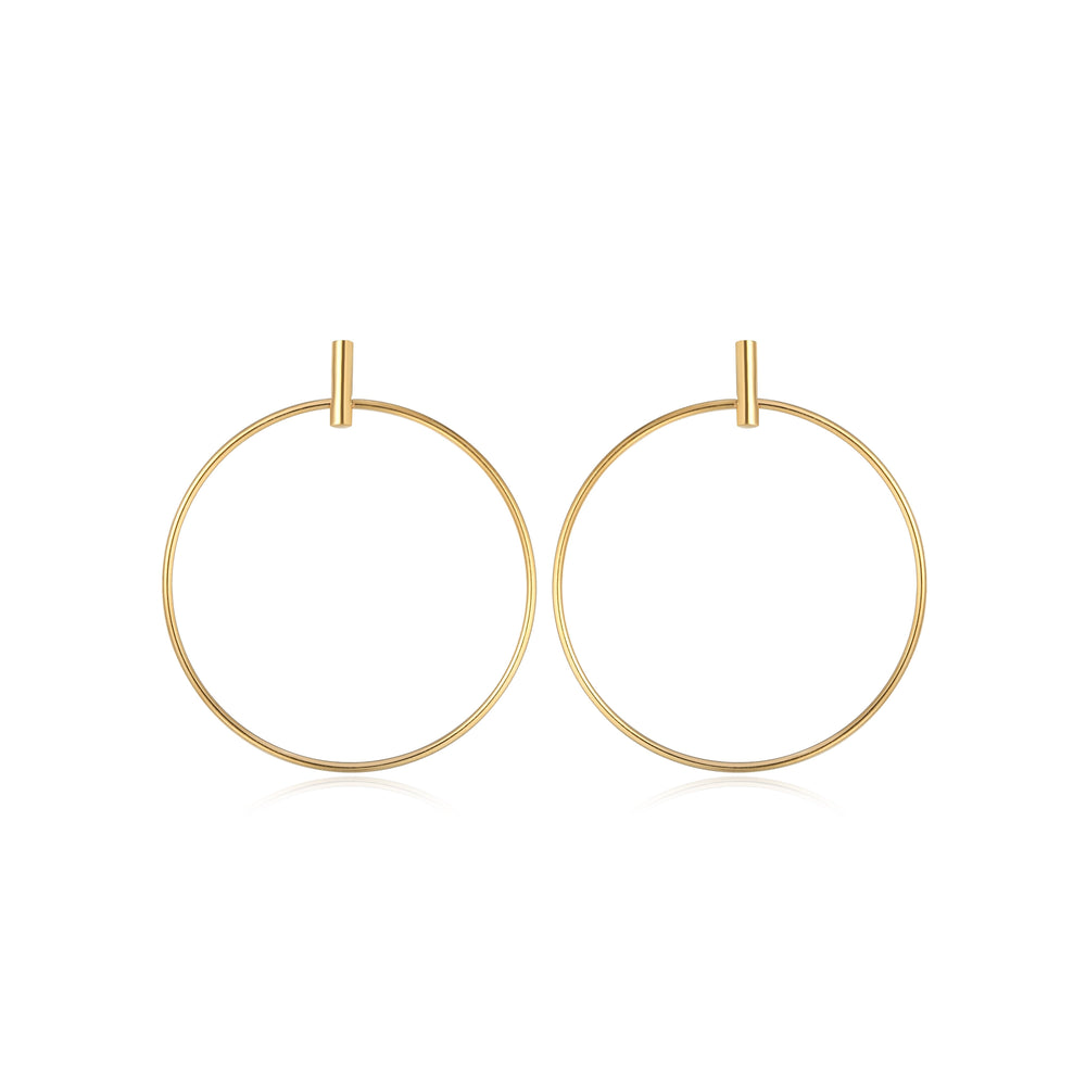 Gold Plated Misa Hoop Earrings