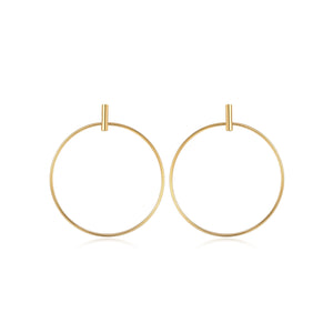Gold Plated Misa Stainless Steel Hypoallergenic Hoop Earrings Philippines | Silverworks