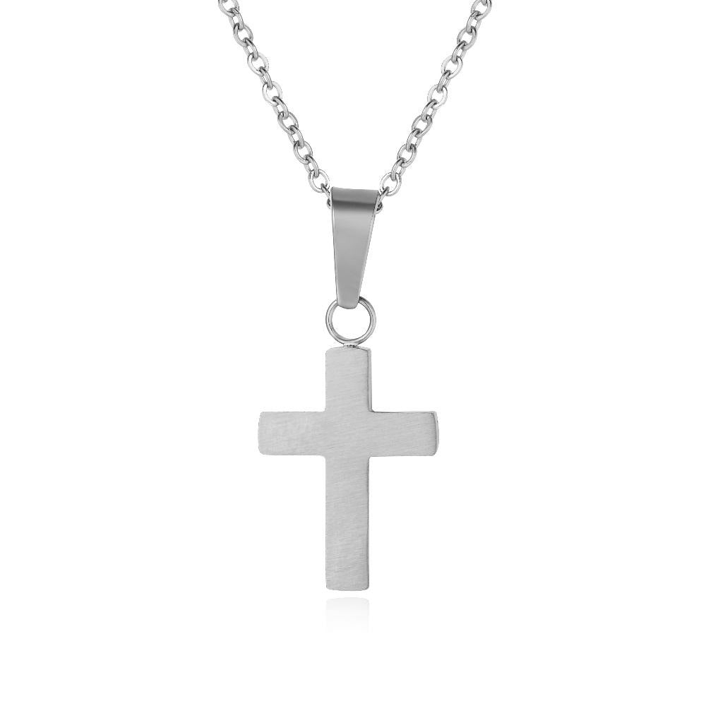 
                
                    Load image into Gallery viewer, Cross Stainless Steel Hypoallergenic Necklace Philippines | Silverworks
                
            