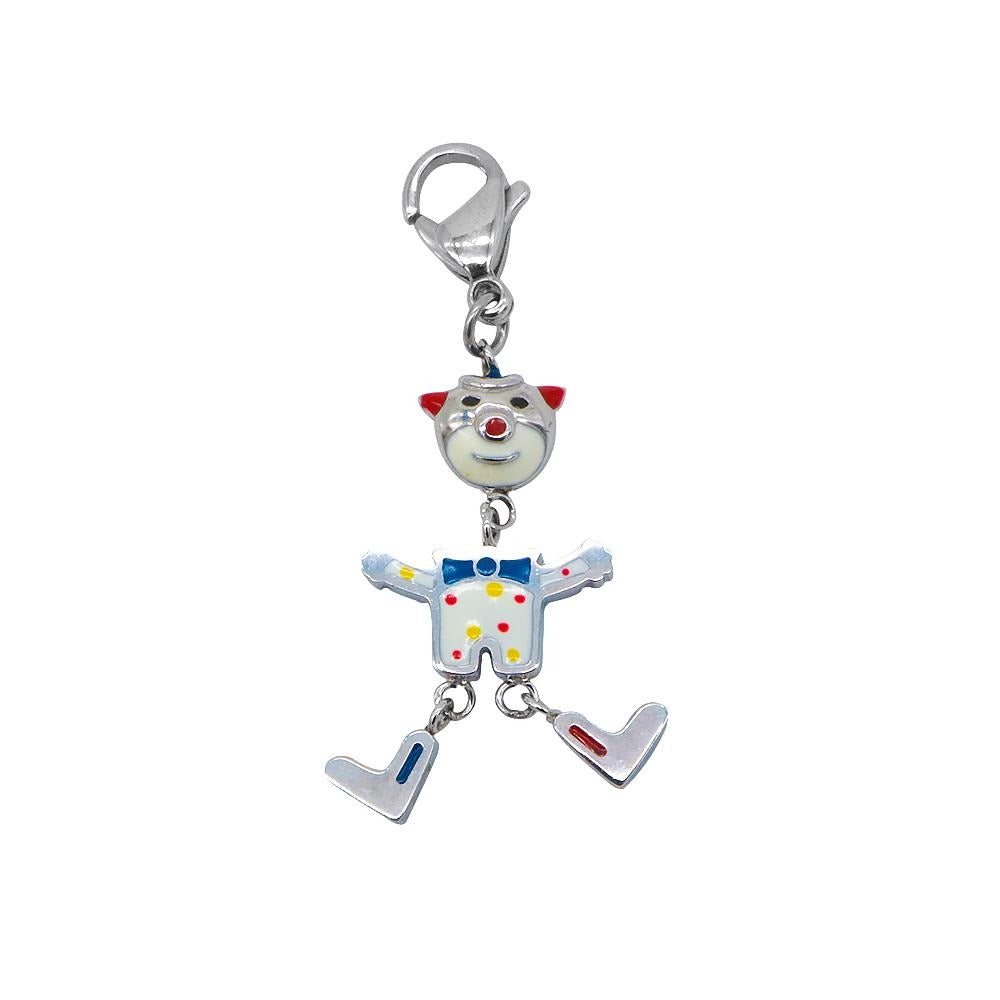 Cameron Clown Stainless Steel Charm | SilverWorks