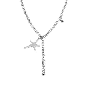 Assymetrical Star Stainless Steel Hypoallergenic Earrings and Necklace Set Philippines | Silverworks