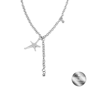 
                
                    Load image into Gallery viewer, Assymetrical Star Stainless Steel Hypoallergenic Earrings and Necklace Set Philippines | Silverworks
                
            