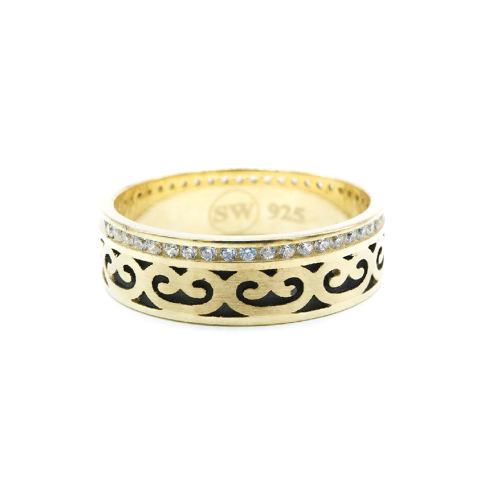Irish Celtic 925 Sterling Silver Eternity Band Ring | SilverWorks