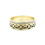 Irish Gold Plated Celtic Design with Cubic Zirconia 925 Sterling Silver Ring Philippines | Silverworks