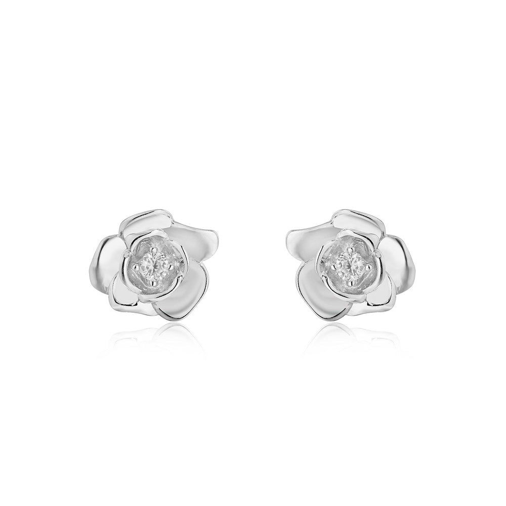 
                      
                        Belle Rose 925 Sterling Silver Stud Earrings | SilverWorks
                      
                    