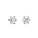 Disney® Queen Elsa Snowflakes 925 Sterling Silver Stud Earrings Philippines | Silverworks