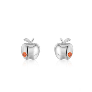 
                
                    Load image into Gallery viewer, Disney® Snow White Poison Apple Stud EarringsDisney® Princess Snow White Poison Apple 925 Sterling Silver Stud Earrings Philippines | Silverworks
                
            