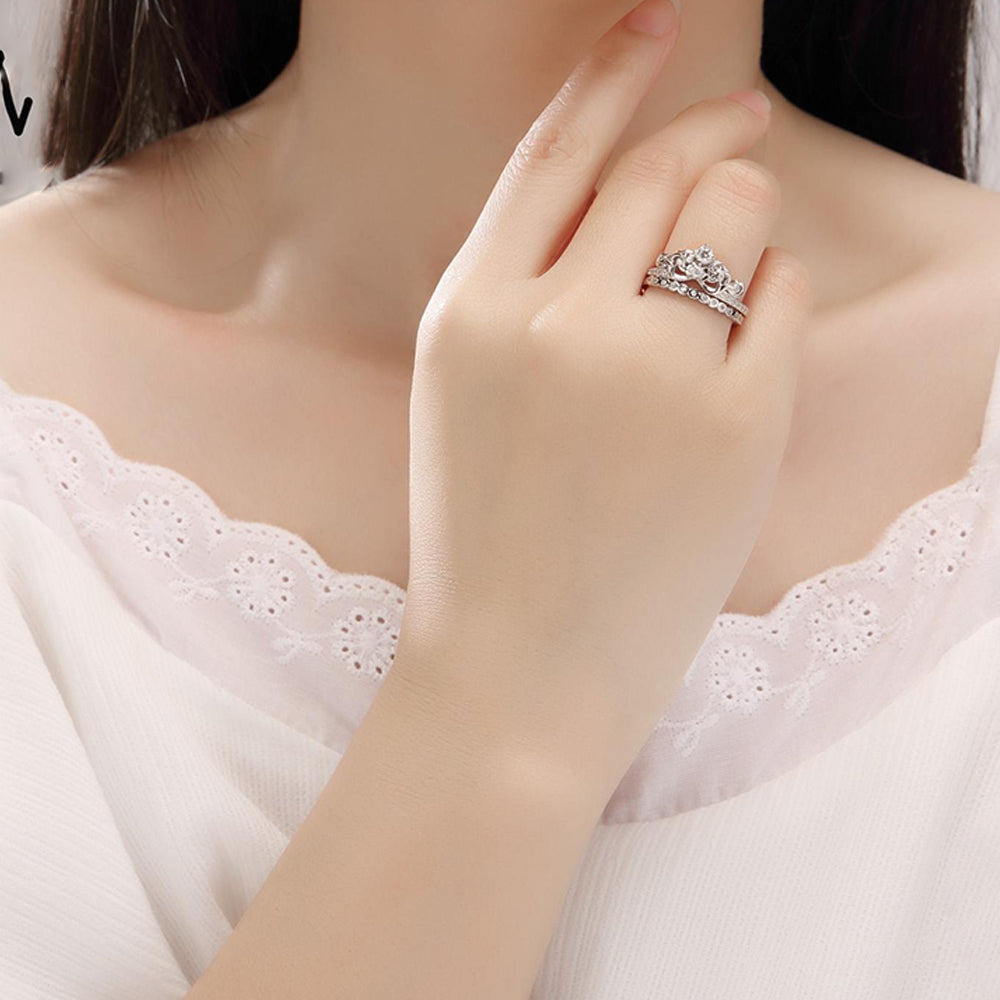 
                      
                        Agatha 925 Sterling Silver Crown Ring | SilverWorks
                      
                    