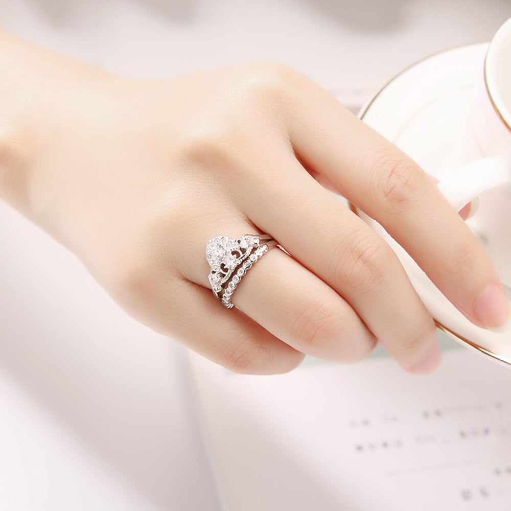 
                      
                        Helena 925 Sterling Silver Crown Ring | SilverWorks
                      
                    