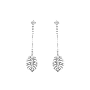 
                
                    Load image into Gallery viewer, Plantita &amp;amp; Plantito Monstera 925 Sterling Silver Drop Earring Philippines | Silverworks
                
            