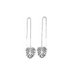 Monstera Leaf Threaded Earrings- Plantita & Plantito Collection