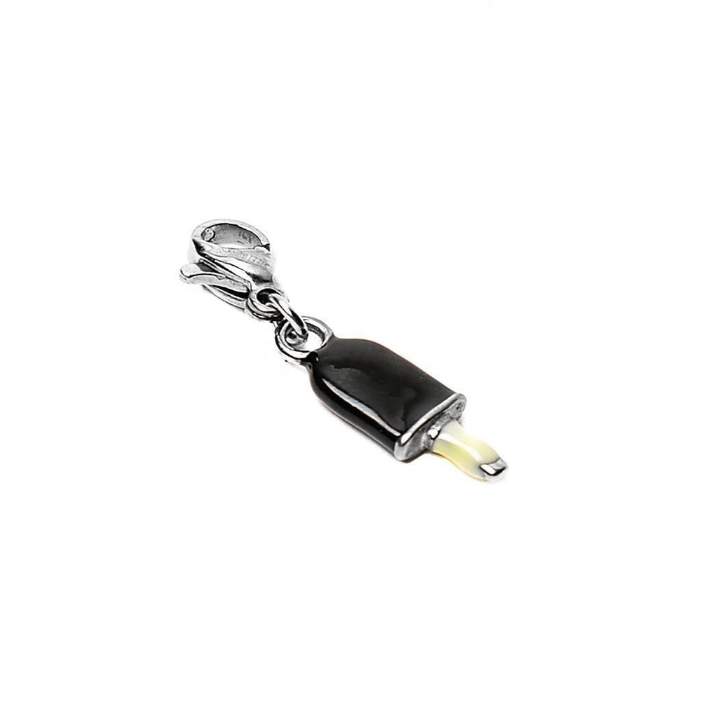 Bosco Black Popsicle Stainless Steel Charm | SilverWorks